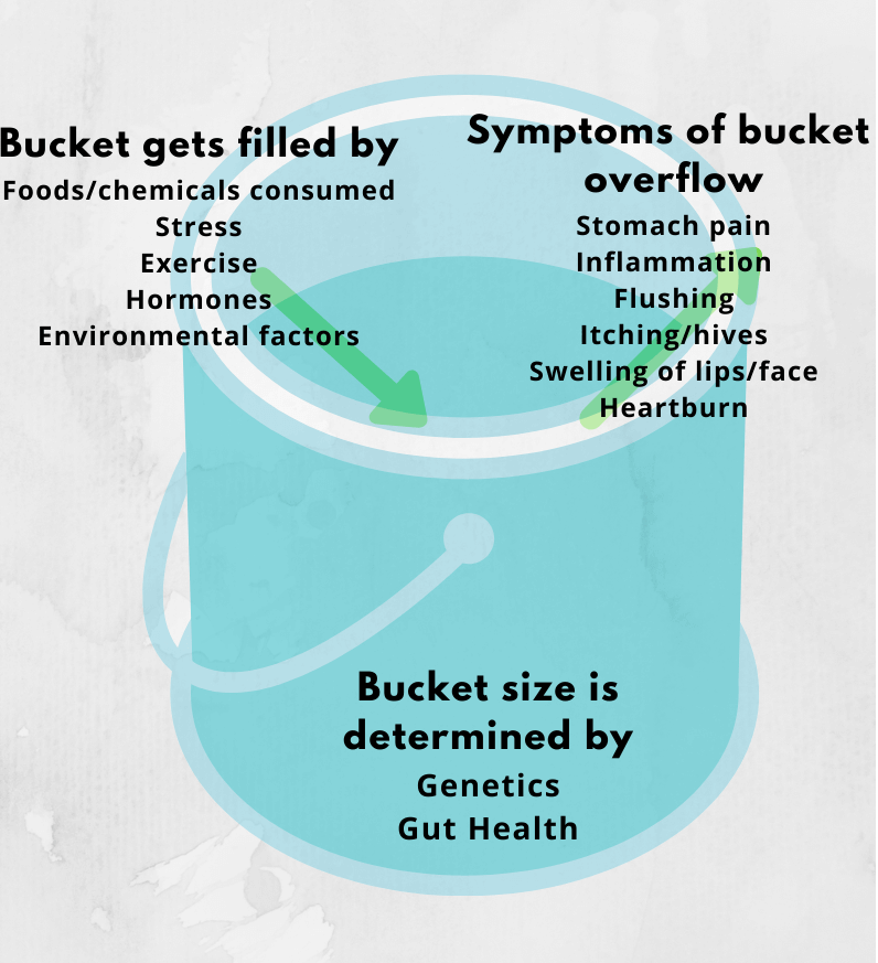 Histamine bucket effect