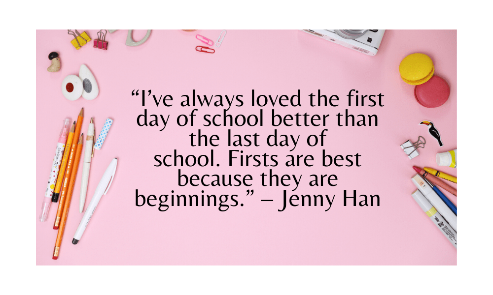First Day of School Inspirational Quotes Mummy and Child