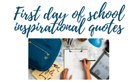 First Day of School Inspirational Quotes - Mummy and Child