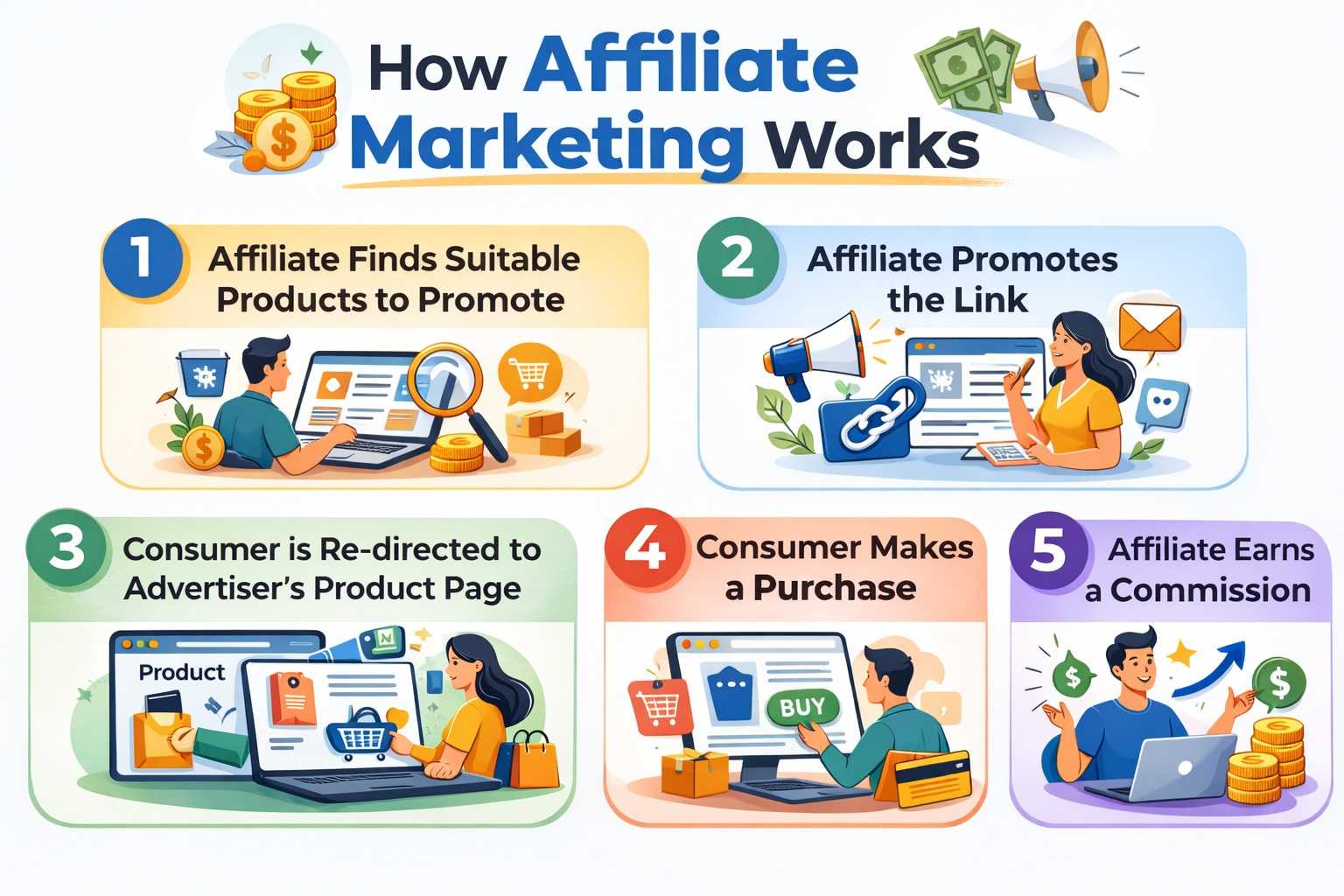 How affiliate marketing works