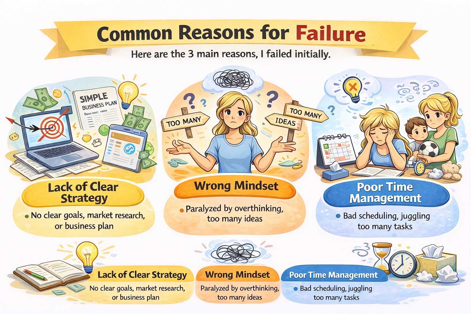 why side hustles fail