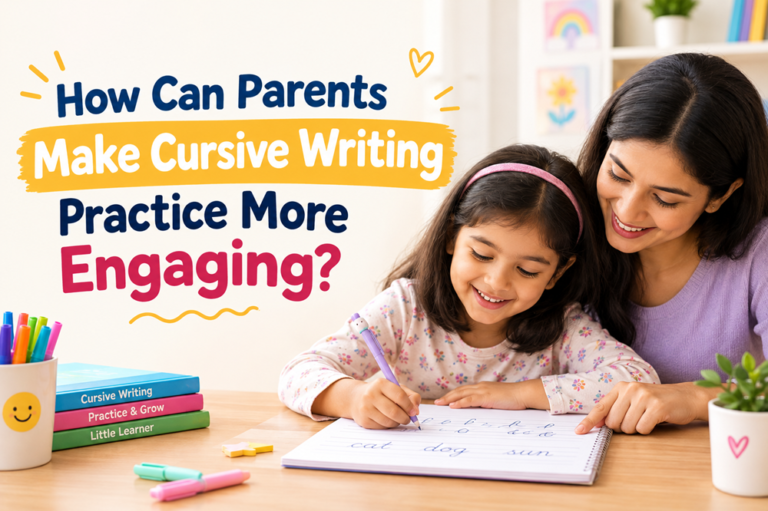 How Can Parents Make Cursive Writing Practice More Engaging? cursive writing for kids